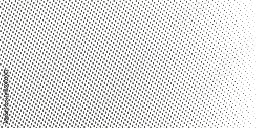 Halftone black and white background in manga and comics style. Solid halftone background with a faded edge. Vector illustration.