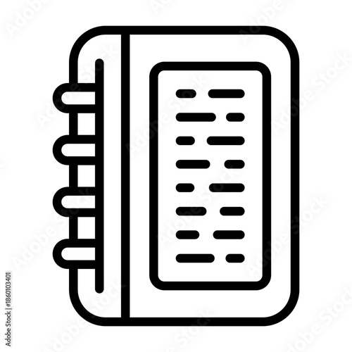 Notepad Vector Icon