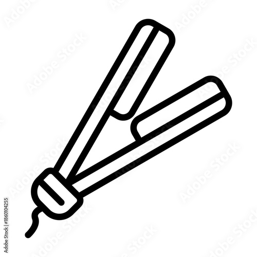 Curling Iron Vector Icon