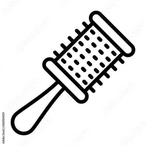 Hair Brush Vector Icon