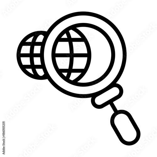 Internet Search Vector Icon