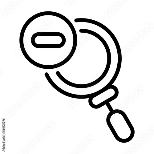 Zoom Out Vector Icon