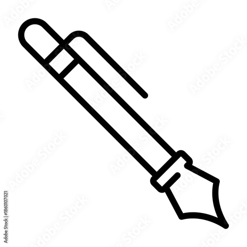Fountain Pen Vector Icon