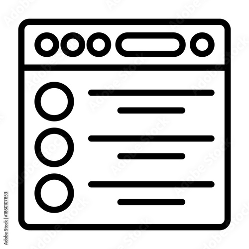 List Vector Icon