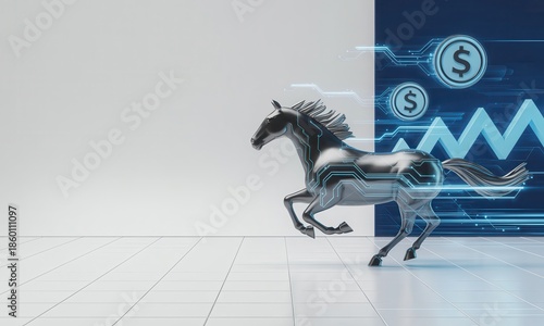Metallic horse races towards digital financial growth and technological advancement