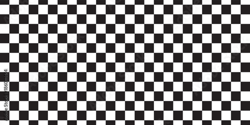 Black and white chess pattern. Checkerboard seamless vector illustration. Abstract checkered checkerboard for game. Grid geometric square shape. Race flag.