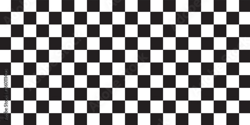 Black and white chess pattern. Checkerboard seamless vector illustration. Abstract checkered checkerboard for game. Grid geometric square shape. Race flag.