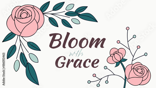 greeting card with rose