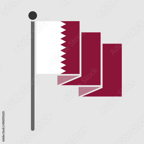 National flag of Qatar design
