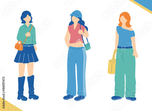 ショッピングを楽しむおしゃれな女子