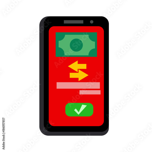 Scam Call on Mobile Phone Concept