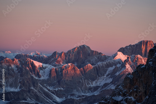 Fotografie Alba dal Bivacco Fiamme Gialle - Pale di San Martino - Dolomiti