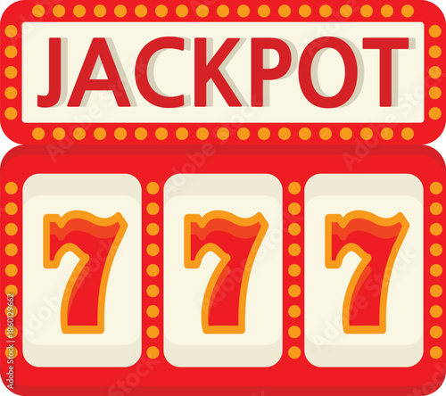 카지노의 게임기 일러스트