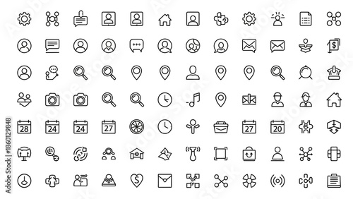 Simple UI Vector Icon Set.

