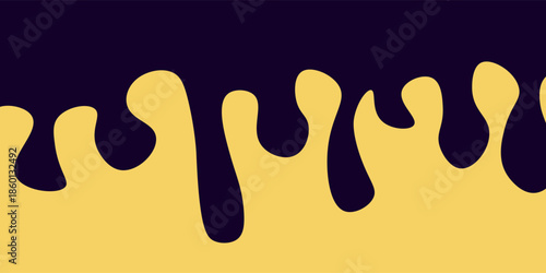 Paint dripping. Dripping liquid. Paint flows. Current paint, stains. Current drops. Current inks. Vector illustration.