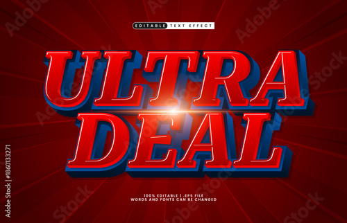 ultra deal editable text effect for promotion and marketing