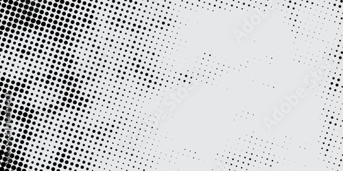 Wallpaper Mural High contrast monochrome halftone dots texture with rough grunge effect, suitable for posters, prints, and overlays. Torontodigital.ca