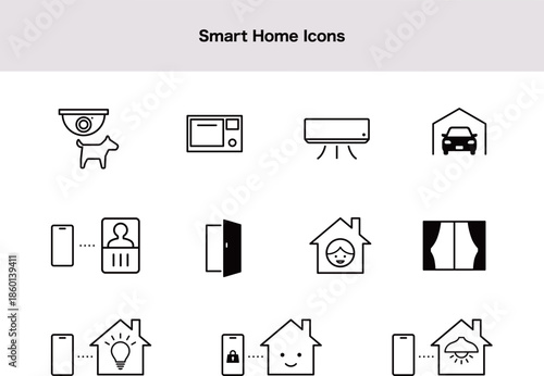 スマートホームのアイコンセット