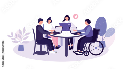 business meeting in the restaurant