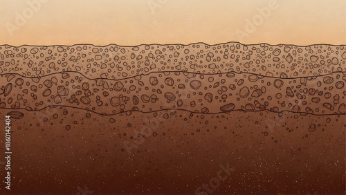 Brown Soil Layer with Speckles and Texture