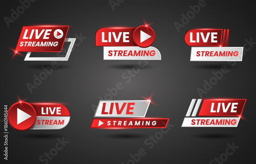 Set Live Streaming Badges Collection