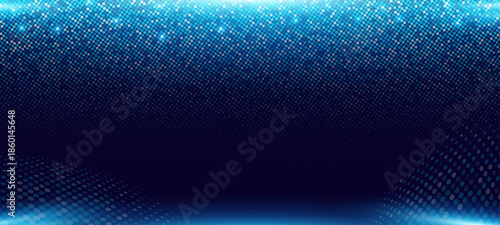 Futuristic Neon Light Background with Halftone