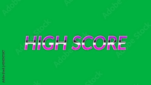 Retro Video Game Title with Alpha Channel