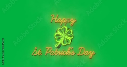 Patricks Day Animation with Alpha Channel