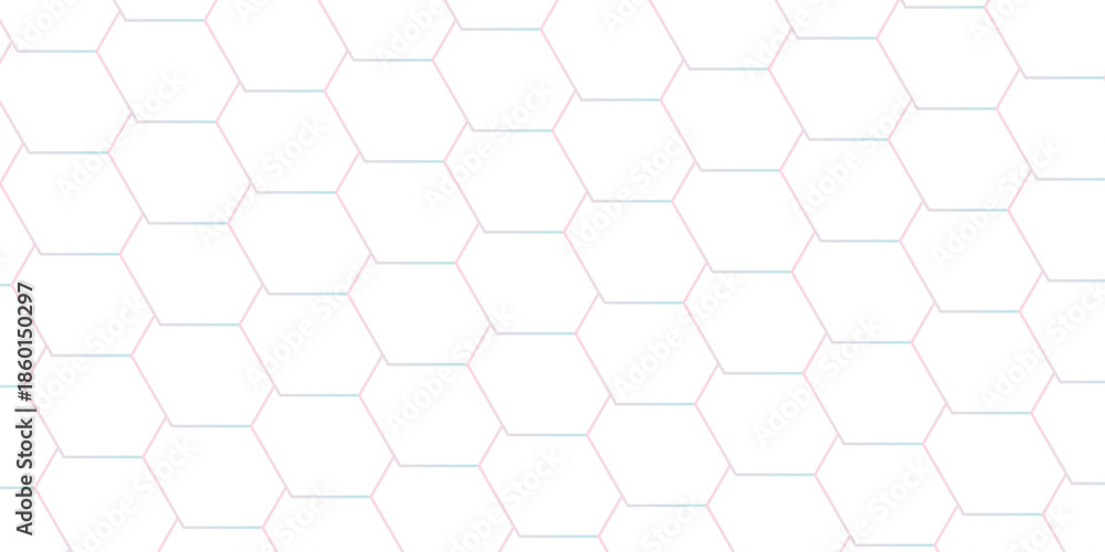 Naklejka premium Abstract background with hexagons Abstract hexagon polygonal pattern background vector. seamless bright white abstract honeycomb background.
