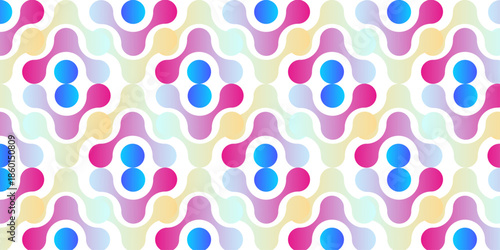 abstract colorful seamless pattern blue meatball wall with lines decoration wallpaper design.