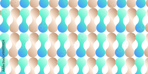 abstract colorful seamless pattern blue meatball wall with lines decoration wallpaper design.