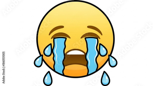 Crying laughing emoji face with tears of joy