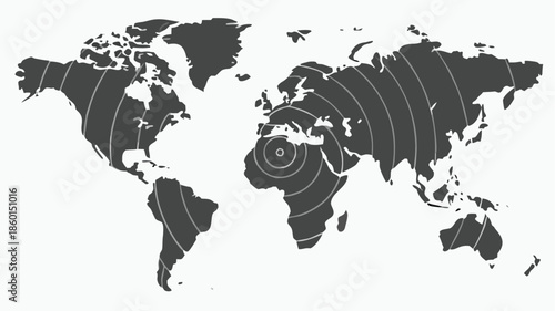 Global connections and international business expansion concept