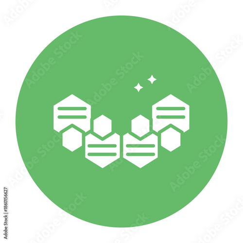 Valokuva Alternating Hexagons Icon