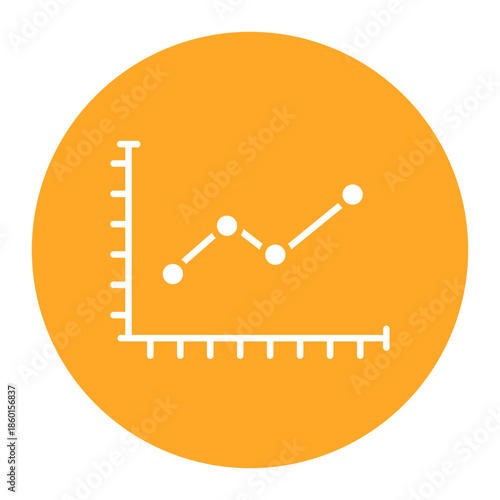 Marked Scatter With Straight Lines Icon