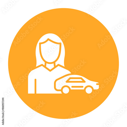 Car Saleswoman Icon
