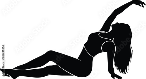 Set of Romantic Couple Silhouettes Dancing Ballroom and Salsa Styles Isolated on White Background for Wedding Invitations and Elegant Event Designs