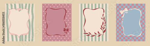 Whimsical Bachelorette Party Frames with Coquette Flair