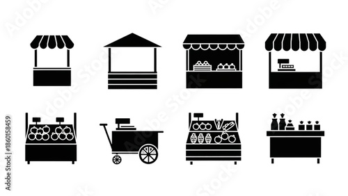 Market Stalls and Booths Collection for Outdoor and Indoor Vendors