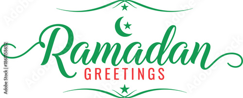 Ramadan Kareem Arabic Calligraphy Typography Design for Islamic Festival