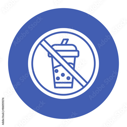 No Liquid Calories Icon