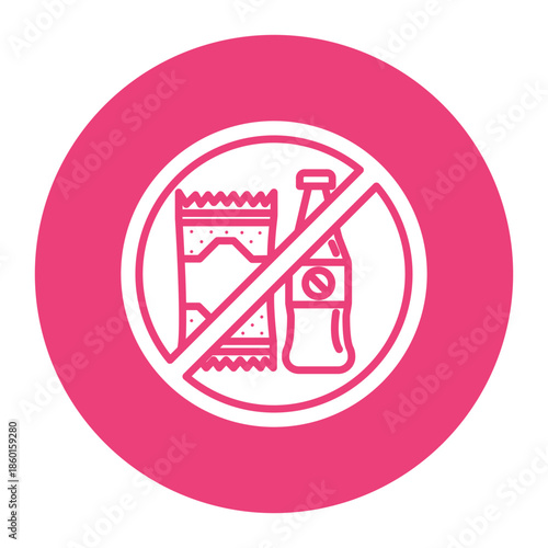 No Junk Food Icon