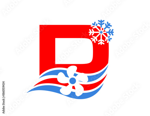 HVAC D LOGO ,HVAC D LETTER,HVAC D ICON,HVAC D INIYIAL,HVAC D MONOGRAM