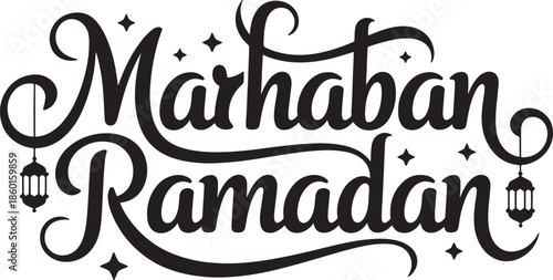 Ramadan Kareem Arabic Calligraphy Typography Design for Islamic Festival