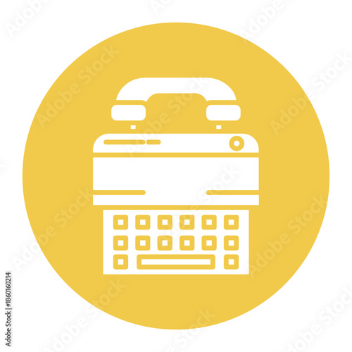Telephone Typewriter Icon