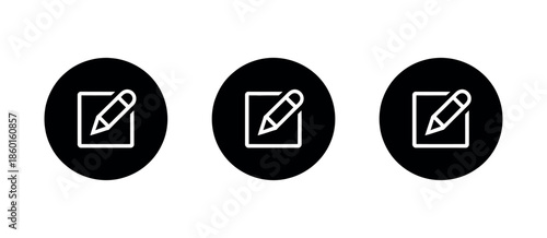 Edit Icon Vector. Simple Pencil Symbol and Sign for Interface Design, Content Modification, and User Input