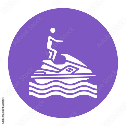 Jet Skiing Icon