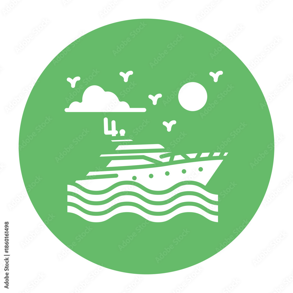 Fototapeta premium Yachting Icon