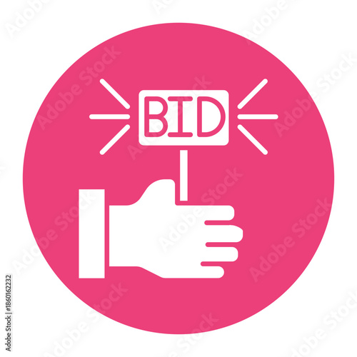 Bidding Paddle Icon