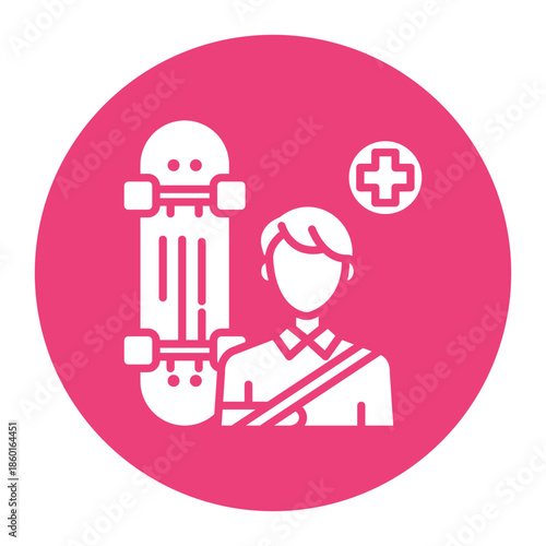 Skateboard Injury Icon